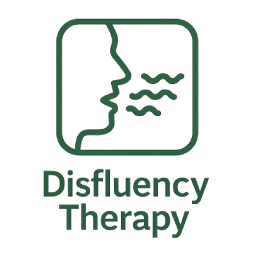 Icon of face with "Disfluency Therapy" text.